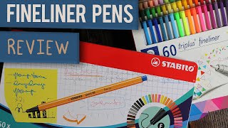 STAEDTLER PENS vs STABILO PENS  Which Fineliner is Best for Note Taking  PEN REVIEW [upl. by Vladimir]