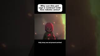 Why can this girl sign a contract with two robotic arms anime animecomicdub animeedit [upl. by Cyndy]