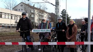 Neuer Geh und Radweg eingeweiht in Metzingen [upl. by Hilton]