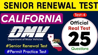 DMV Senior Renewal Test 2024 California DMV Senior Written Test 2024 [upl. by Mollee]