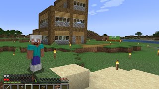 Upgrading my dirt house ￼hahaha ep 2 Minecraft [upl. by Flemming]