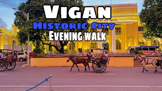 Vigan City Evening Walk Tour 2024  Vigan City Ilocos Sur Philippines [upl. by Siger]