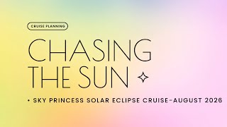 We Missed the April Eclipse on a Cruise So what do we do Book a CRUISE to go SEE ONE [upl. by Stefa701]