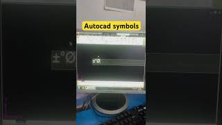 Autocad symbols degreediameterplusminus400viraltricks [upl. by Elleira]