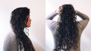 Heatless Curl Definition  Hair plopping for long hair how to  Hair by Hannah [upl. by Ivette]