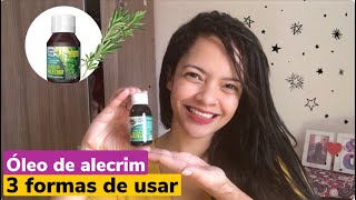 Como usar OLÉO DE ALECRIM vegetal para CRESCIMENTO capilar  projetomerida [upl. by Bevus]