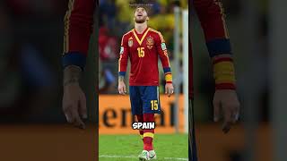 Sergio Ramos Never Received A Red Card 😦 ramos footballshorts football shorts viral realmadrid [upl. by Shelburne]