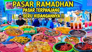 PASAR KULINER RAMADHAN TERBESAR DAN TERPANJANG HIDANGANNYA DI KOTA PAYAKUMBUH SUMATERA BARAT [upl. by Avner]