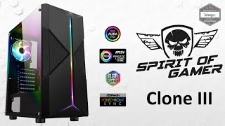 Spirit Of Gamer Clone III  Boitier PC Gamer RGB  Unboxing [upl. by Nahtaoj]