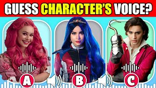 Can you Guess The Descendants❤️5 Disney characters By their Voice  Princess Red Hook Bridget [upl. by Lsil]