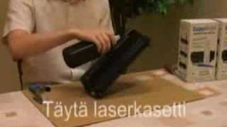 Täyttö HPCanon 74AEPP Laser Refill [upl. by Tevlev]