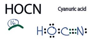HOCN Lewis Structure How to Draw the Lewis Structure for HOCN [upl. by Nnylg466]