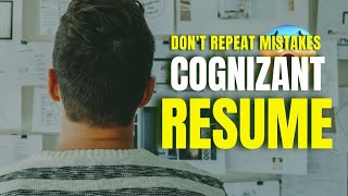 COGNIZANT RESUME  Cognizant Resume format for freshers [upl. by Paige]