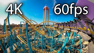 Poltergeist horizon leveled rear seat onride 4K POV 60fps Six Flags Fiesta Texas [upl. by Uyerta636]