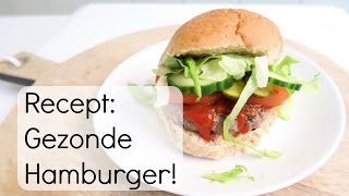 Recept Gezonde Hamburger [upl. by Trelu]