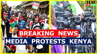 LIVE  Journalists amp Media Practitioners hold Protests across Kenya [upl. by Naicul330]