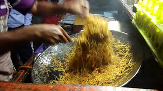 Street food at Vizag lChow mein l chow chow recipe l street food special in vizag [upl. by Garrison]