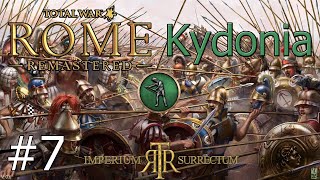 Lets Play Total War Rome Remastered  Imperium Surrectum  Kydonia  Part 7 Knossos VS Kydonia [upl. by Pelmas]