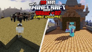 100 Hari di Minecraft Hardcore Zombie Apocalypse Seasons 2  Part 1 [upl. by Carolann]