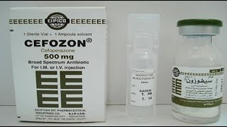 سيفوزون حقن مضاد حيوى واسع المجال Cefozon Injection antibiotic [upl. by Nolad572]