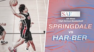 2024 One City Basketball  HarBer vs Springdale [upl. by Rednazxela]