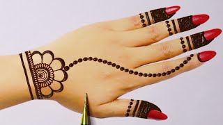 रक्षाबंधन स्पेशल मेहंदी डिज़ाइन  Easy Simple dots mehandi design  Stylish Mehndi designs mehndi [upl. by Islean]