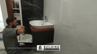 Bathroom Sink amp Mirror Installation TimeLapse Transformation [upl. by Pollack69]