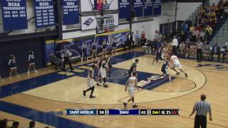 Mens Basketball SNHU holds on against Saint Anselm 7468 [upl. by Nareik84]