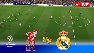 🔴LIVE  LIVERPOOL vs REAL MADRID  UEFA Champions League 2425  Match Live Stream  PES Simulation [upl. by Radbourne989]