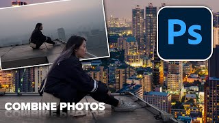 how to combine and blend photos in Photoshop [upl. by Yraunaj]