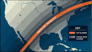 2024 Solar Eclipse Path of totality across United States [upl. by Berta]