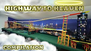 DIECAST CARS RACING HIGHWAY TO HEAVEN TOURNAMENT  COMPILATION [upl. by Lehcer]