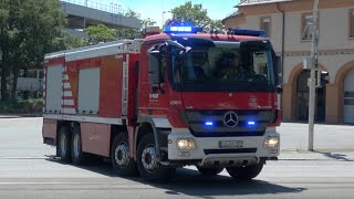 Gong amp Durchsage  Ausrücken BASF Werkfeuerwehr FW Süd zu Vollalarm [upl. by Elehcar602]