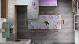 wwwmenuisartcom  Vichy Cuisine moderne  design  dressing  idée  projet 3D [upl. by Dlorej]