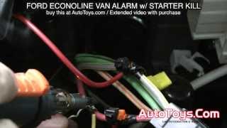 FORD VAN ALARM SYSTEM with STARTER KILL ECONOLINE E VAN AVITAL [upl. by Weisburgh]