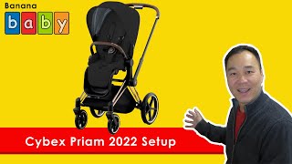 Cybex Priam 2022  Review  Unboxing  Setup of Frame amp Seat [upl. by Ydisahc86]