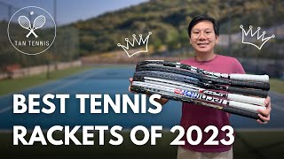 Top 5 Tennis Rackets of 2023 by Tan Tennis [upl. by Akcirahs]