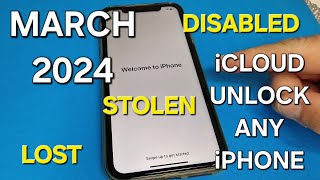 March 2024 iCloud Unlock Any iPhone iOS LostStolenDisabled✔️ [upl. by Rahs]