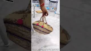 New handmade basket design craft shorts viralvideo trending handicraft diy skoffical2002 [upl. by Ahseuqram]