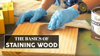 Staining School 101 The Basics of Staining Wood [upl. by Tedd174]