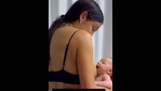 New Indan Mom Frist Time Brest Feeding Baby In Home 2024 [upl. by Ahsienak]