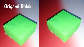 Cara membuat origami Balokhow to make origami blocks [upl. by Yewed295]