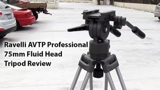 Ravelli AVTP Professional 75mm Fluid Head Tripod Review [upl. by Sdlonyer]