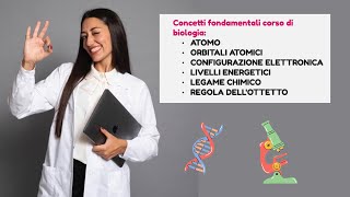 Atomo orbitali atomici configurazione elettronica livellli energetici legame  biologia lez 2 [upl. by Hermosa]