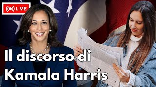 News in English Il discorso di Kamala Harris [upl. by Seiber337]