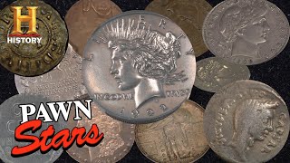 Pawn Stars TOP COINS OF ALL TIME 20 Rare amp Expensive Coins  History [upl. by Rriocard]