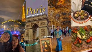 Nos enamoramos de Paris vlog eurotrip cap 5🥐 paseando comida bus turístico Louvre el Sena y más [upl. by Aynwat]