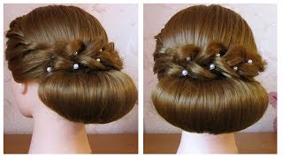 ⭐ Coiffure facile à faire soi même pour soiréemariagepour les fêtes cheveux mi longlong [upl. by Alehcim]