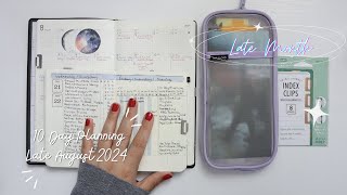 10Day Planning  Late Month  August 21st to 31st 2024  Bullet Journal Pocket A6  Nolty 6501 [upl. by Onitsuaf]