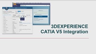 3DEXPERIENCE R2015x CATIA V5 Integration [upl. by Eelrak]